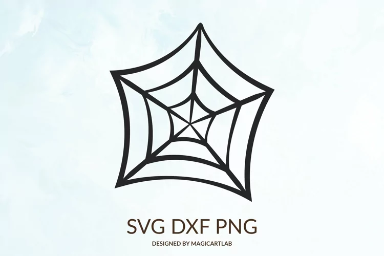 Halloween spider web svg cut file