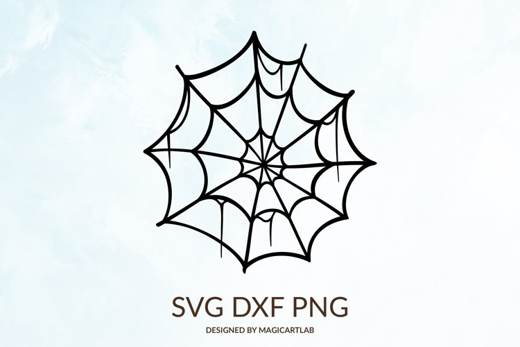 Halloween spider web svg cut file