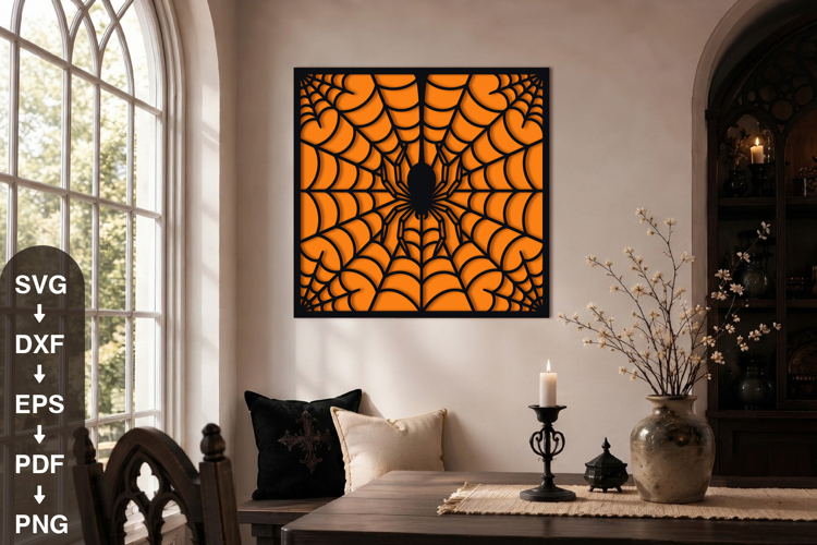 Spider Web Halloween SVG