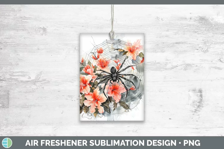 Spiderweb Flowers Azalea Air Freshener Sublimation Car Fresh