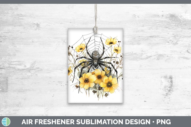 GorgeousSpiderweb Flowers Air Freshener design.