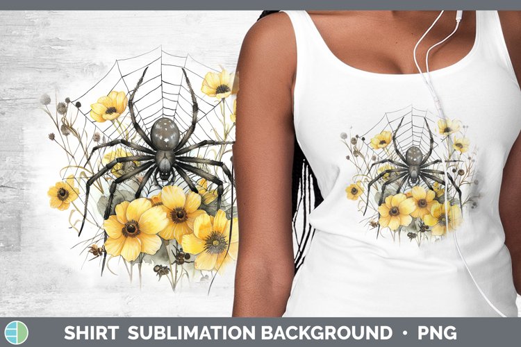GorgeousSpiderweb Flowers Shirt design.