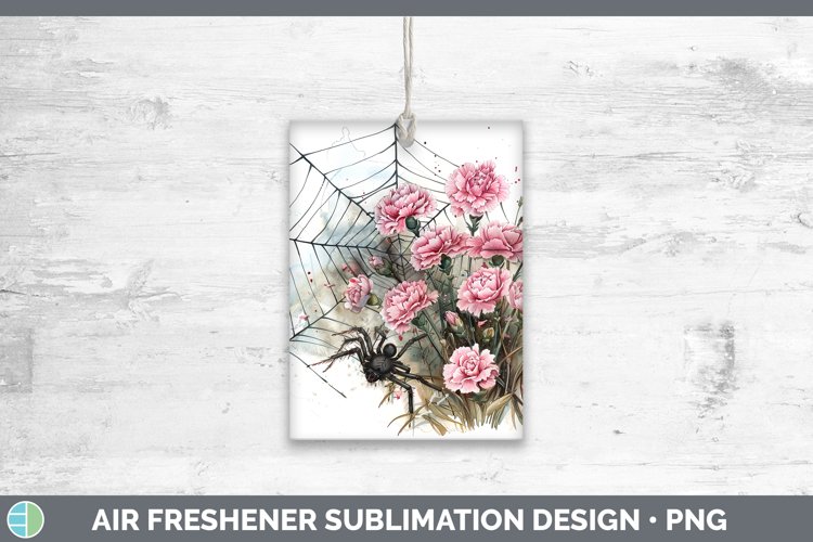 GorgeousSpiderweb Flowers Air Freshener design.
