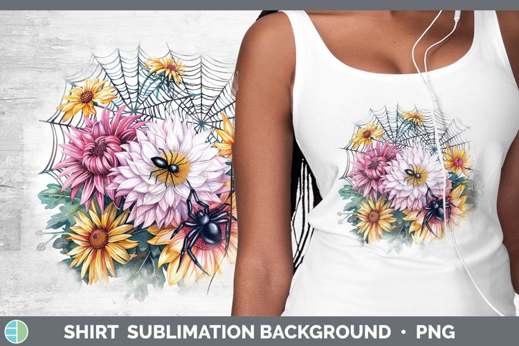 GorgeousSpiderweb Flowers Shirt design.