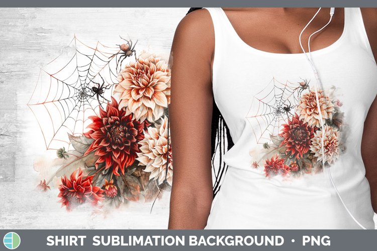 GorgeousSpiderweb Flowers Shirt design.