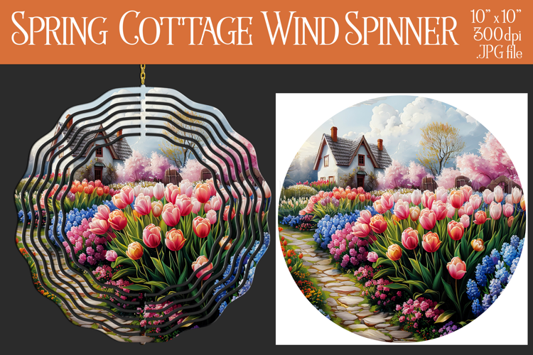 Spring Wind Spinner, Sublimation Spring Season Spinner d2