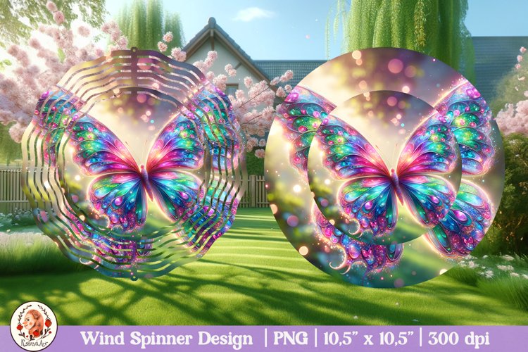 Butterfly Wind Spinner, 3D Spring Wind Spinner
