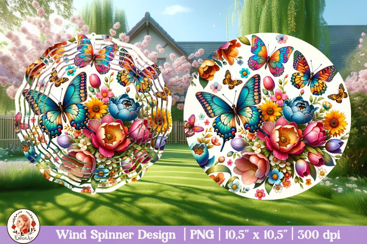 Butterfly Wind Spinner, 3D Spring Wind Spinner example image 1