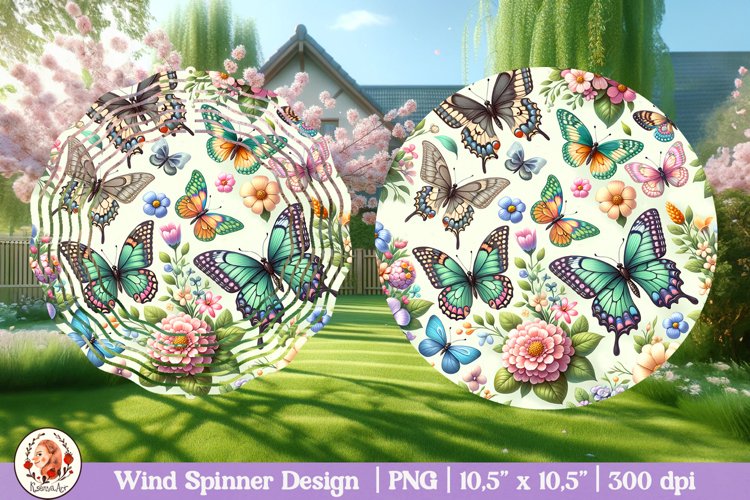 Butterfly Wind Spinner, 3D Spring Wind Spinner example image 1
