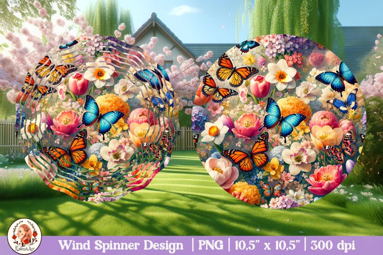 Butterfly Wind Spinner, 3D Spring Wind Spinner example image 1