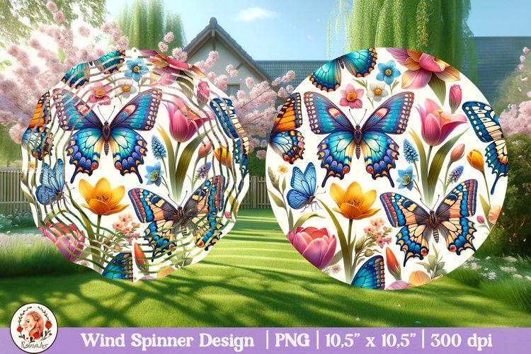 Butterfly Wind Spinner, 3D Spring Wind Spinner example image 1
