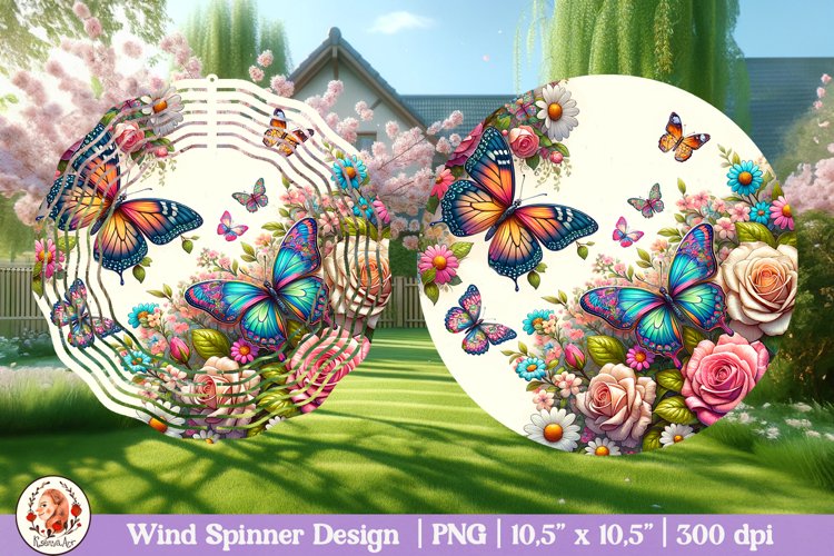 Butterfly Wind Spinner, 3D Spring Wind Spinner