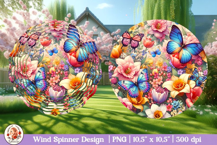 Butterfly Wind Spinner, 3D Spring Wind Spinner example image 1