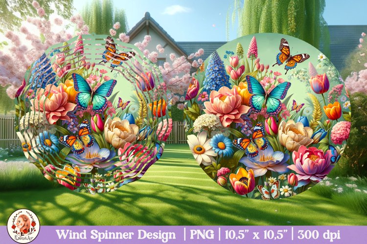 Butterfly Wind Spinner, 3D Spring Wind Spinner example image 1