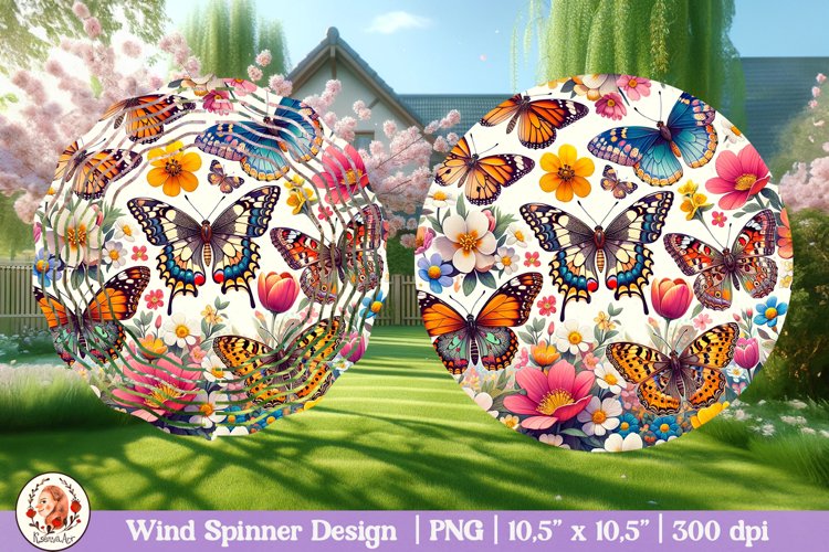 Butterfly Wind Spinner, 3D Spring Wind Spinner