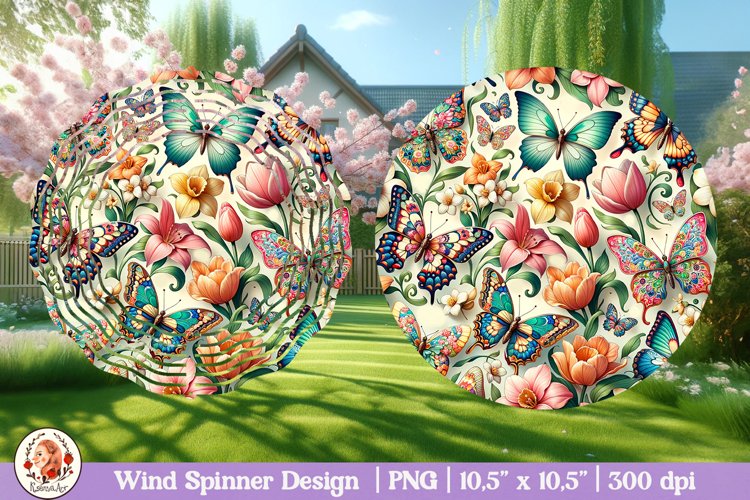 Butterfly Wind Spinner, 3D Spring Wind Spinner example image 1