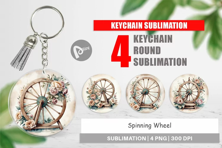 Keychain Spinning Wheel
