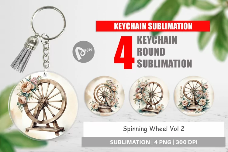 Keychain Spinning Wheel