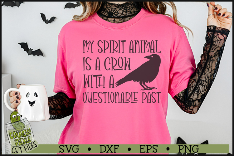 Spirit Animal Crow SVG