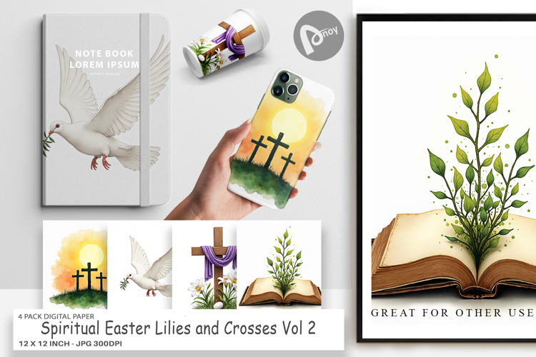 Easter Digital Paper Image 6