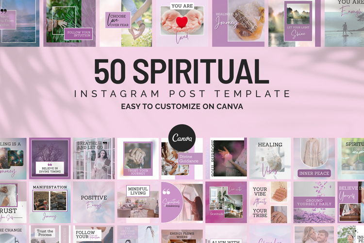 Spiritual Instagram Canva Post Templates