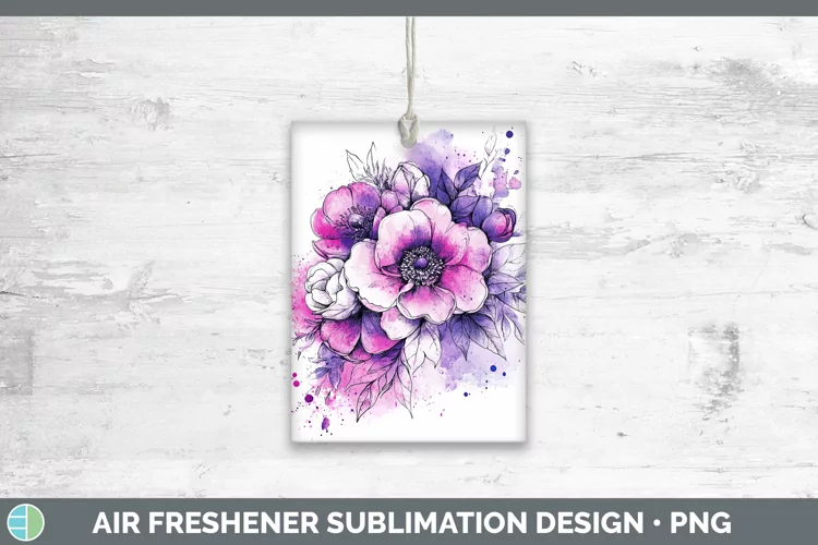 Splash Valentine Bouquet Air Freshener Sublimation Car Fresh