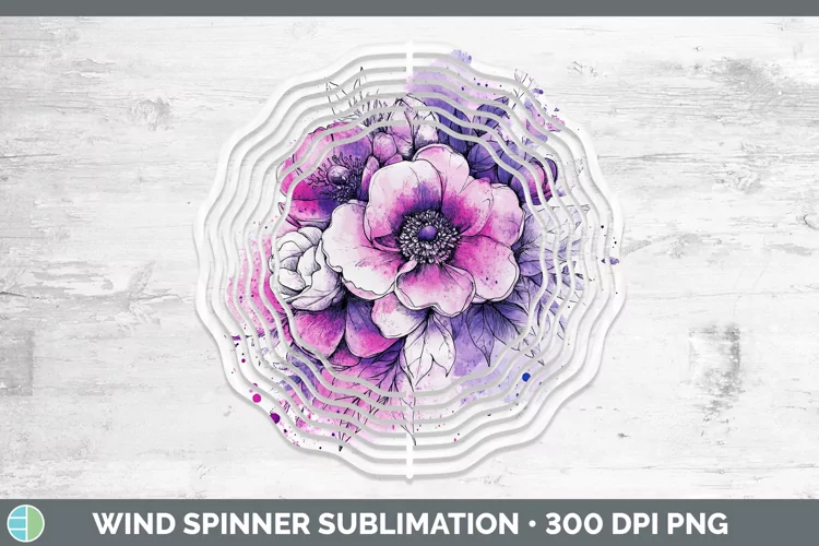 Splash Valentine Bouquet Wind Spinner Sublimation Spinner De
