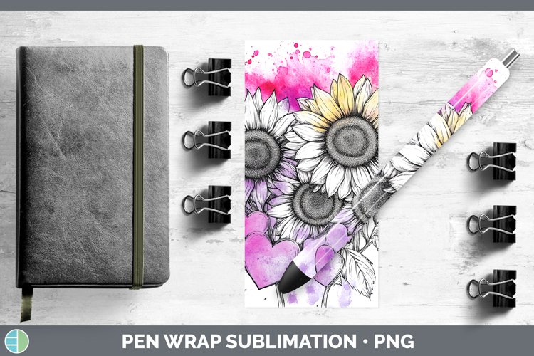 GorgeousSplash Valentine Pen Wrap design.