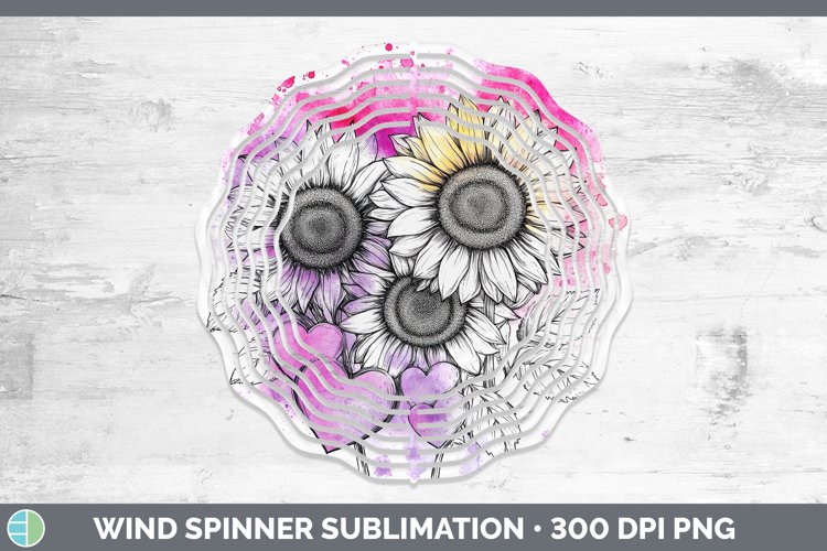GorgeousSplash Valentine Wind Spinner design.