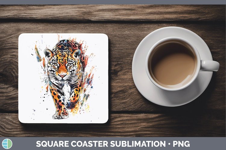 Splash Wildcats Jaguar Square Coaster Sublimation Coaster De