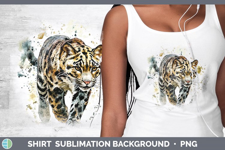 Splash Wildcats Leopard Clouded Shirt Sublimation Sublimatio