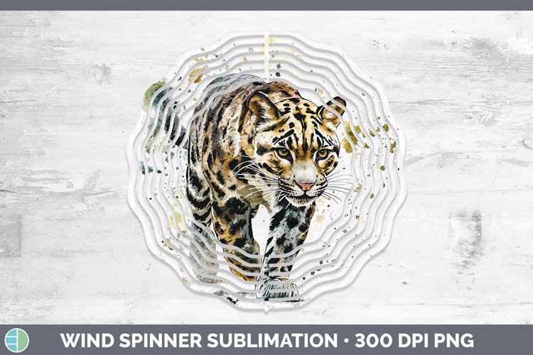 Splash Wildcats Leopard Clouded Wind Spinner Sublimation Spi
