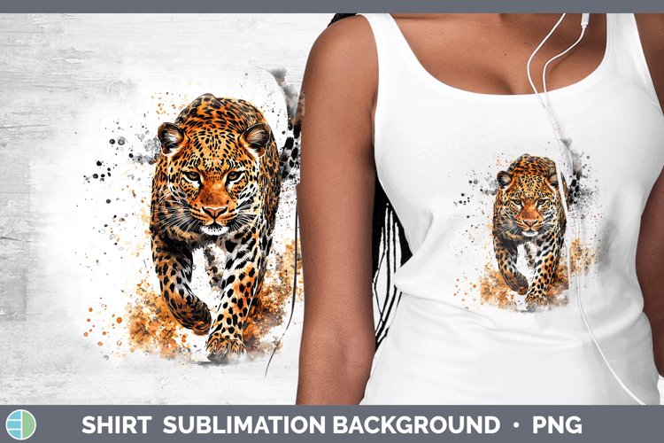 Splash Wildcats Leopard Shirt Sublimation Sublimation Backgr
