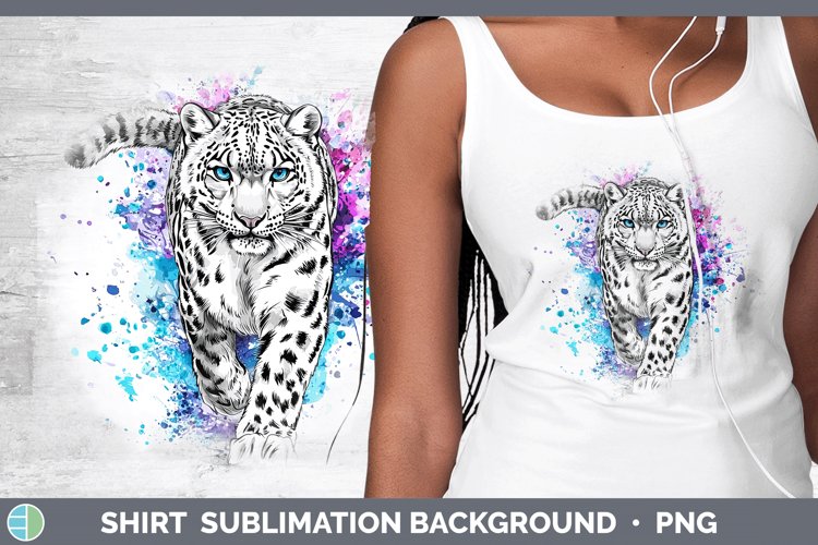 Splash Wildcats Leopard Snow Shirt Sublimation Sublimation B