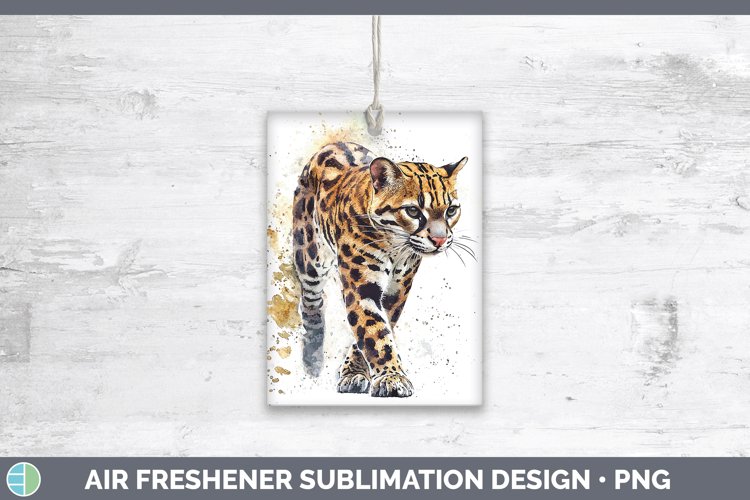 Splash Wildcats Ocelot Air Freshener Sublimation Car Freshen