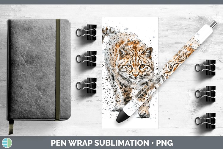 Splash Wildcats Pampas Cat Pen Wrap Sublimation Pen Designs