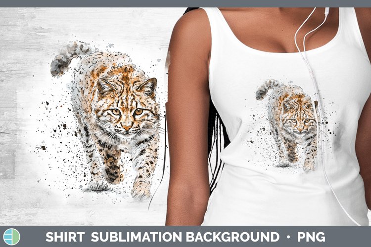 Splash Wildcats Pampas Cat Shirt Sublimation Sublimation Bac