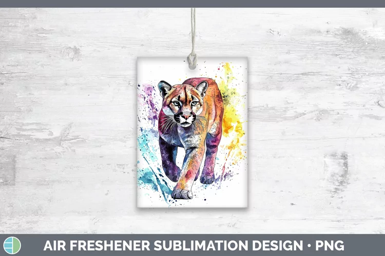 Splash Wildcats Puma Concolor Air Freshener Sublimation Car