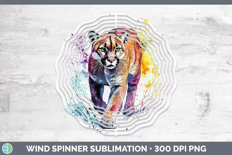 Splash Wildcats Puma Concolor Wind Spinner Sublimation Spinn