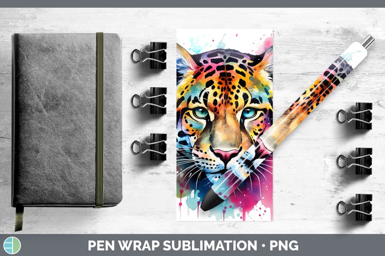 GorgeousSplat Rainbow Pen Wrap design.