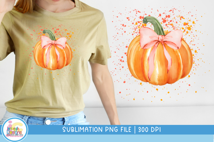 Fall Graphic Pumpkin, Pumpkin Splatter PNG, Sublimation