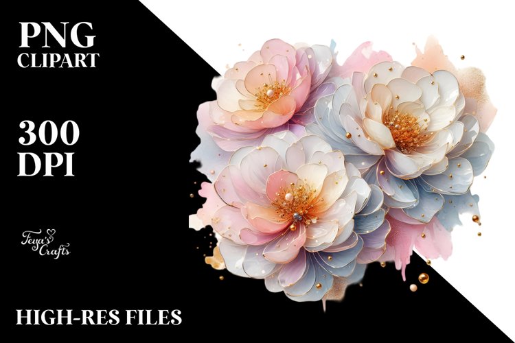 Flower Sublimation|Clipart