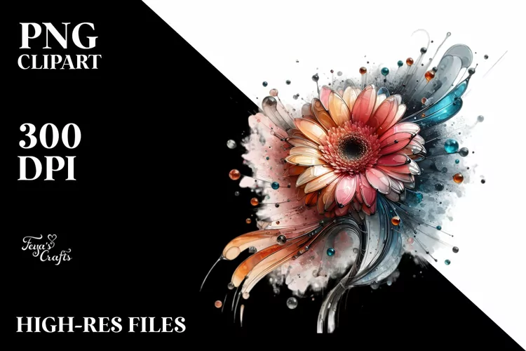 Gerbera Artistic Abstract