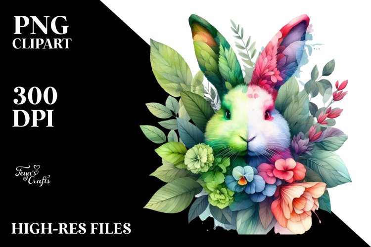Vibrant Bunny Clipart