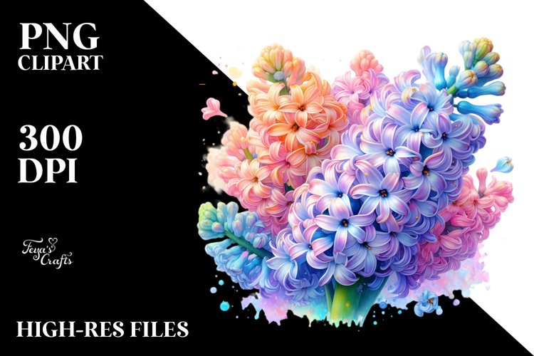 Detailed Vibrant Hyacinth PNG made of Transparent