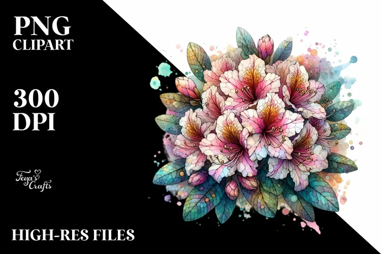 Vibrant Rhododendron PNG