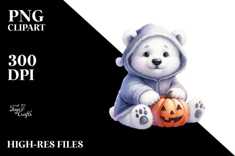 Cute Baby Polar Bear Clipart