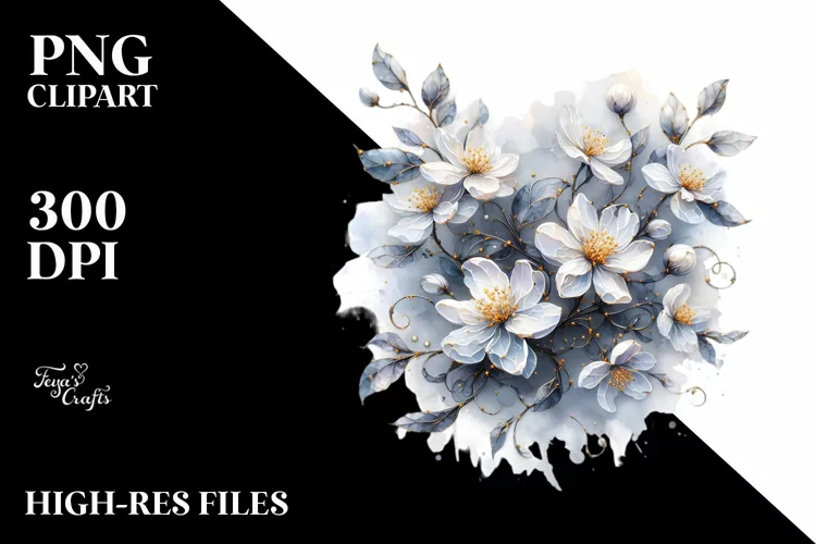 Abstract Detailed Jasmine Like Material