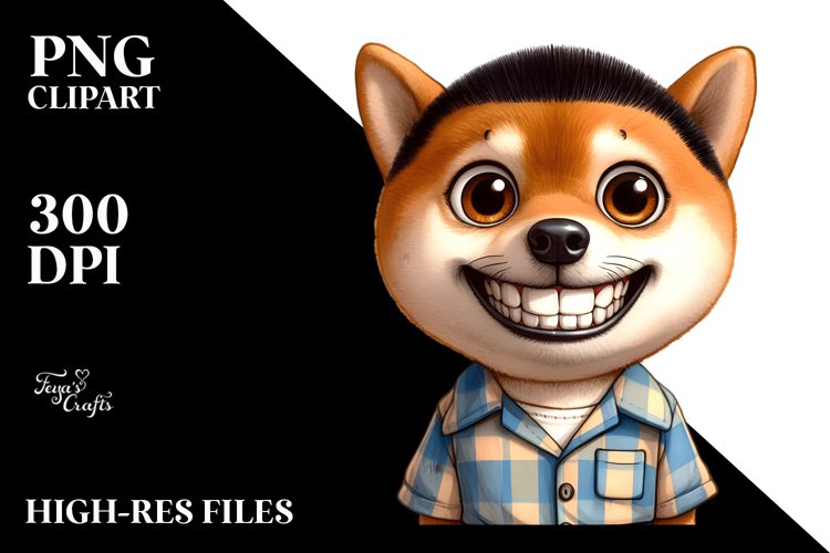 Shiba Inu Watercolor example image 1