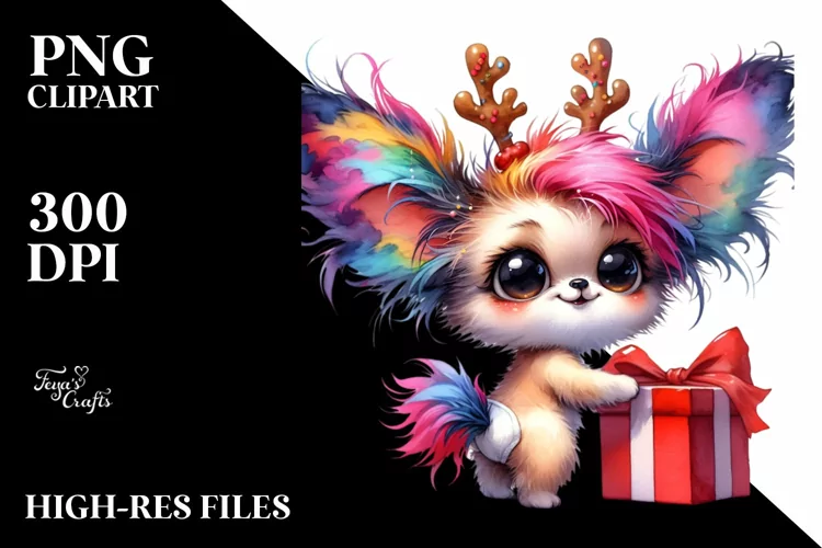 Watercolor Papillon PNG